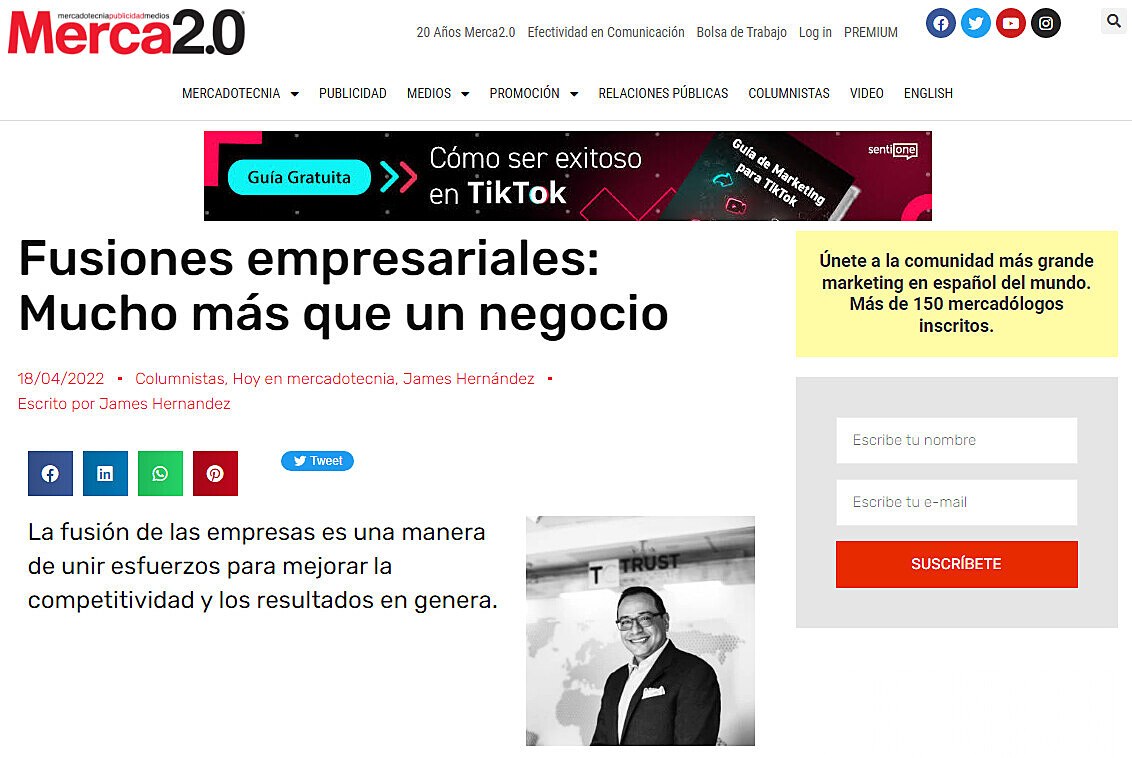 Fusiones empresariales: Mucho ms que un negocio